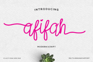 Afifah Script: A Versatile Script Font for Modern Branding and Campaigns