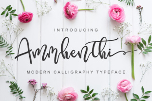 Ammenthi: A Modern Script Font for Digital Branding and Web Design