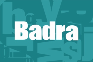Badra: A Bold Sans Serif Font for Editorial Clarity and Design Impact