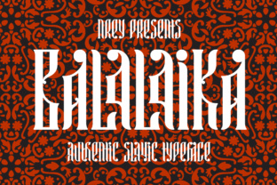 Balalaika: A Decorative Font for Editorial Design and Branding