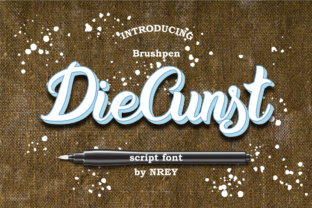 DieCunst: A Script Font for Digital Branding and Web Design