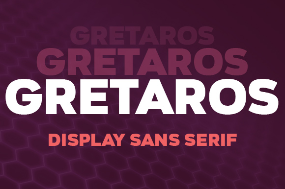 Gretaros: A Bold Sans Serif Font for Creative Product Design