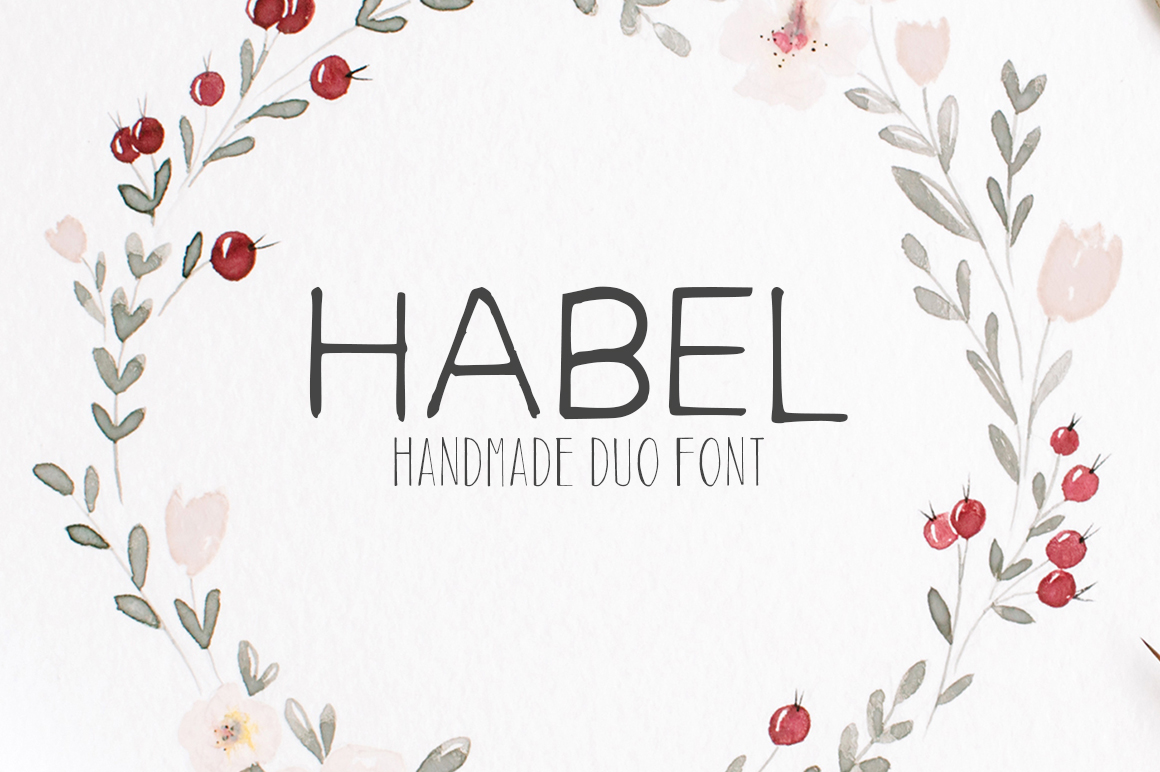 Habel: A Script Handwritten Font for Editorial Design