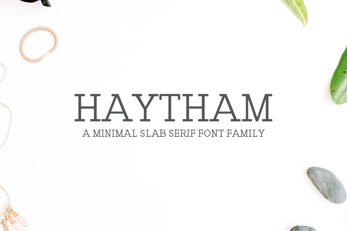 Haytham: A Modern Slab Serif Font for Editorial Design and Branding