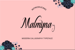 Malmyna Script: A Timeless Script Font for Crafters and Designers