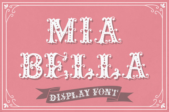 Mia Bella: A Romantic Typeface for Editorial Design