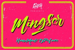 Mingser: A Playful Script Font for Digital Branding and Web Design