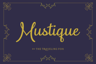 Mustique: A Script Handwritten Font for Creative Crafters
