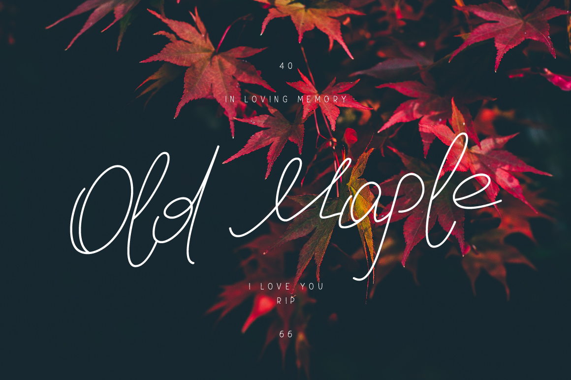 Old Maple: A Handwritten Font for Creative Crafters and Printables