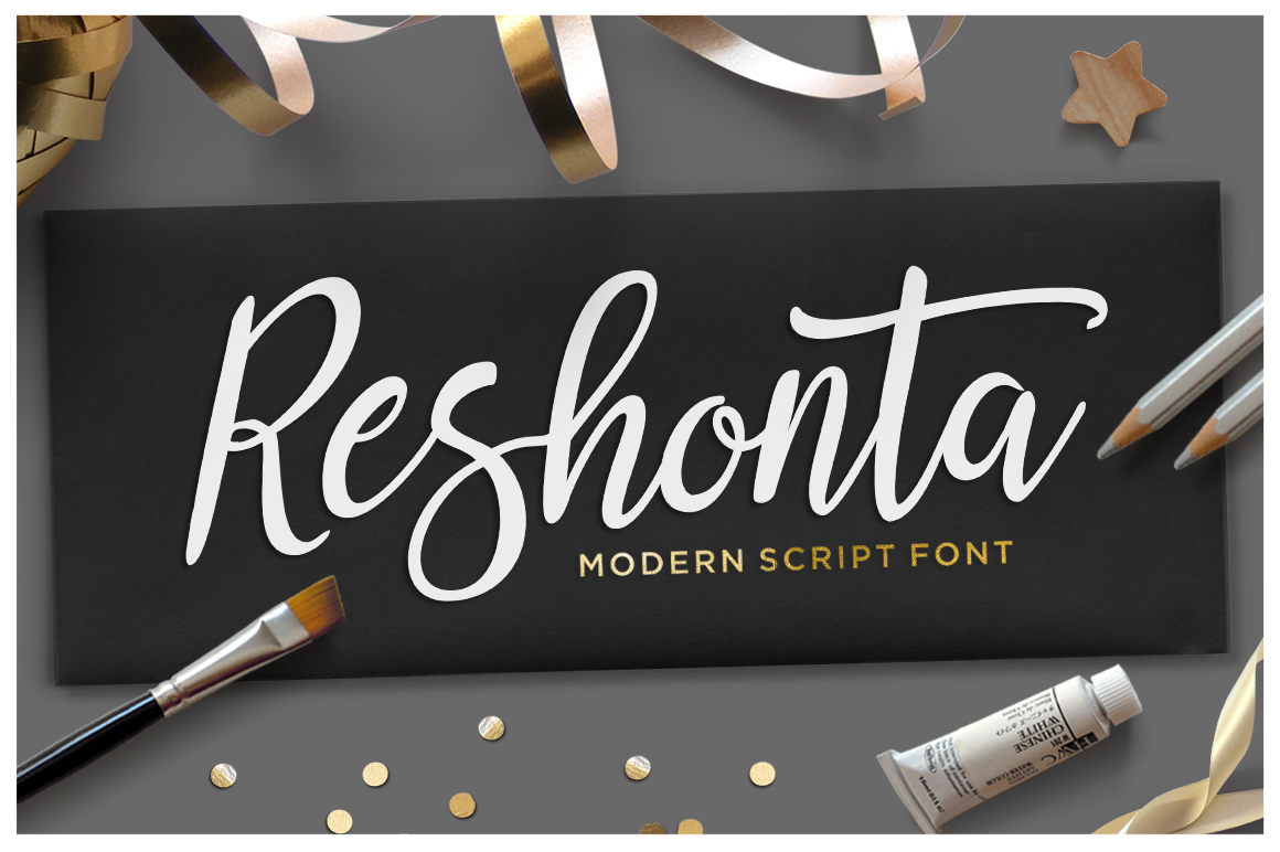 Reshonta: A Bold Handwritten Font for Editorial Design
