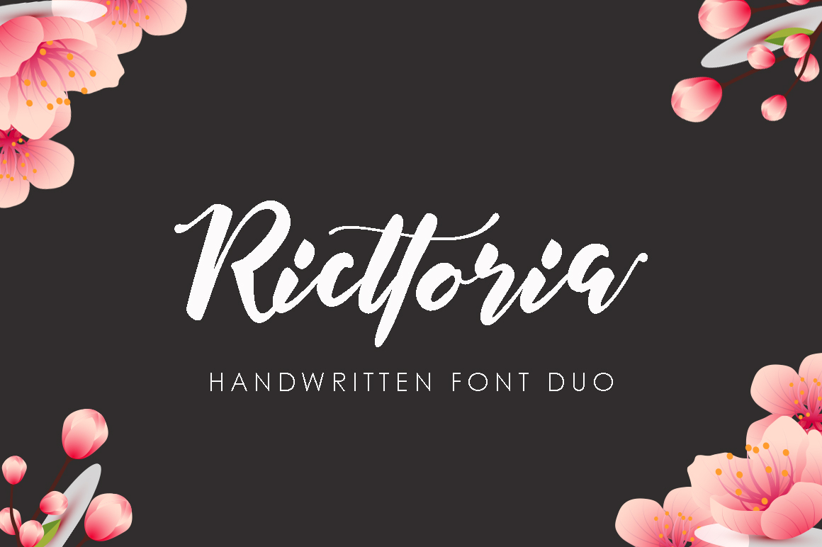 Ricttoria: A Script Handwritten Font for Dynamic Campaigns