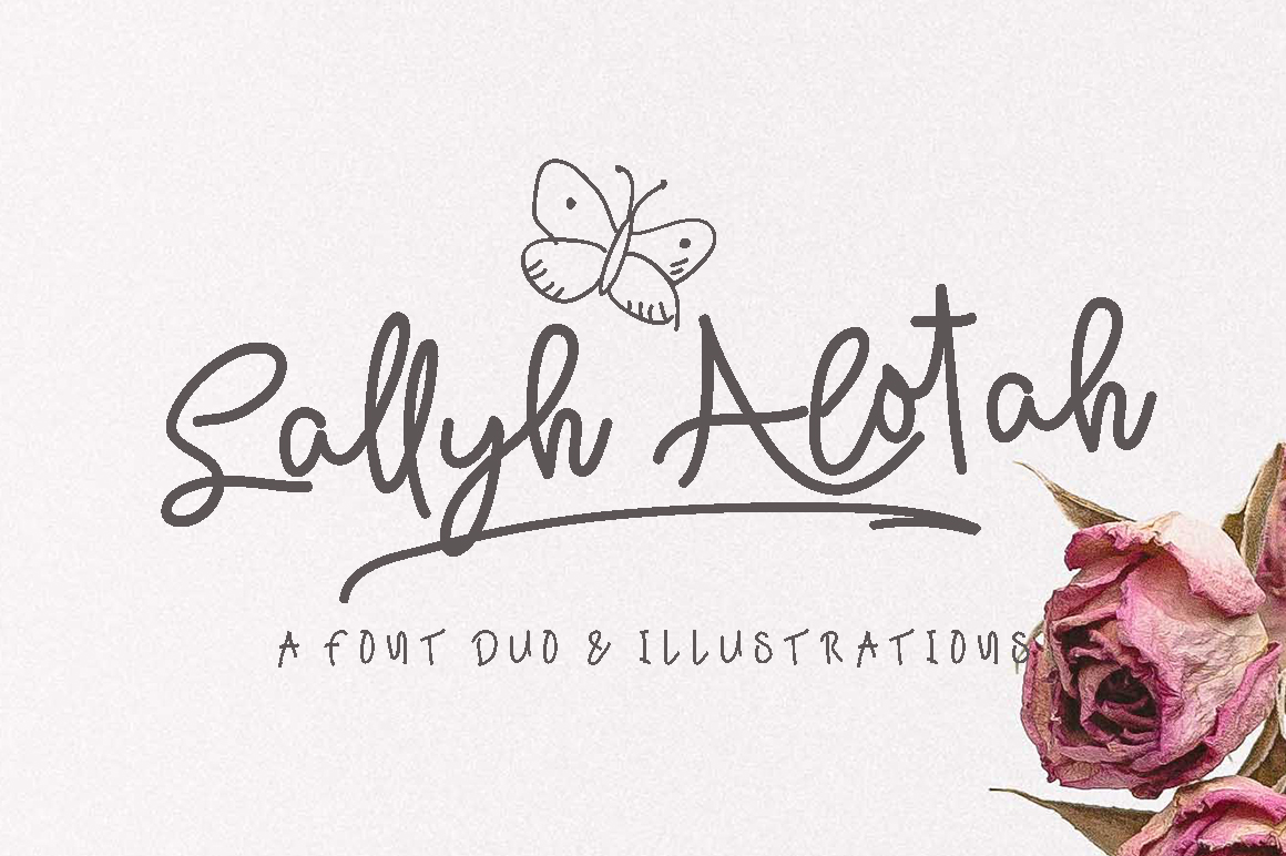 Sallyh Alotah: A Modern Script Font for Creative Branding