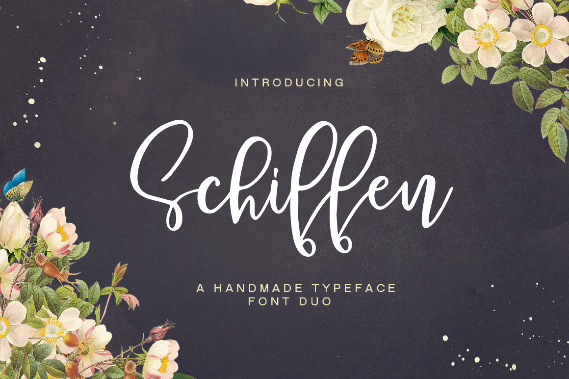 Schiffen Script: A Handwritten Font for Creative Crafters and Designers
