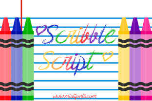 Scribble Script: A Crayon-Inspired Script Font for Creative Crafters