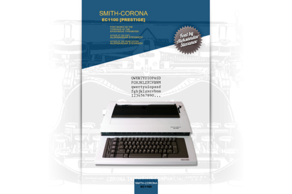 Smith-Corona EC1100 Prestige: A Vintage Typewriter Font for Modern Web Design